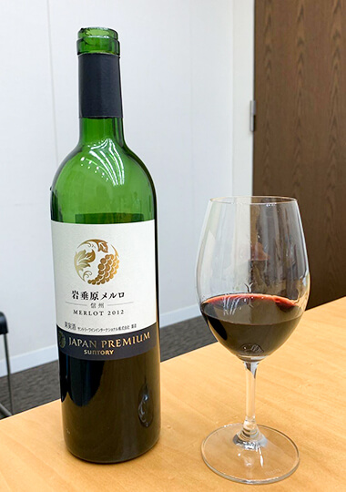 ワイン ジャパンプレミアム岩垂原メルロ２０１２