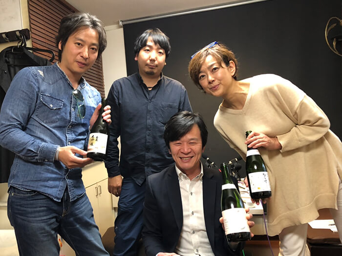 酒蔵 滝澤酒造 収録中の様子